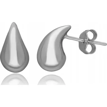 Náušnice STŘÍBRNÉ NÁUŠNICE MALÉ SLZIČKY NA PUZETU