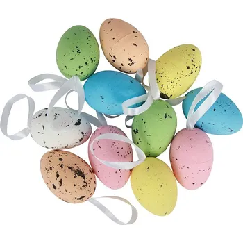 Velikonoční dekorace Velikonoční dekorace vajíčka, 12 ks, kropenaté&nbsp;53983