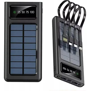 Powerbanka SOLÁRNÍ POWERBANKA 20000MAH NABÍJEČKA LED TYPE-C PRO OUTDOOR, TURISTIKU A KEMPOVÁNÍ