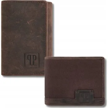 Peněženka Muž peněženka Paolo Peruzzi z pravé kůže hnědá