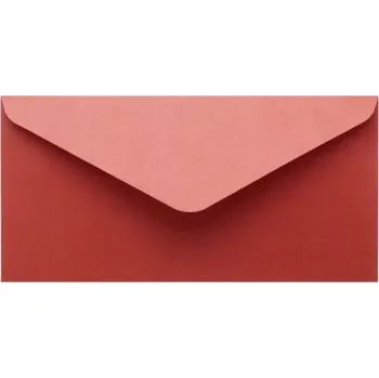 Obálka Metalická (perleťová) obálka červená DL (110x220mm)