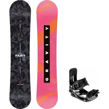 Snowboard Gravity snowboards Snowboard komplet Gravity Fairy 25/26 junior + vázání Croxer MP180 Velikost: 140 cm, Velikost vázání: S
