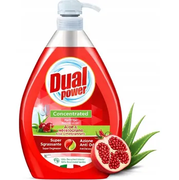 Mycí prostředek Koncentrovaný gel na nádobí Piatti Aloe & Granátové jablko 1l - Dual Power, italský