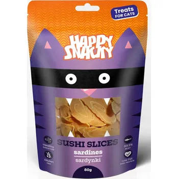 Pamlsek pro psa HAPPY SNACKY NÁPLASTI SUSHI S SARDINKOU 80G