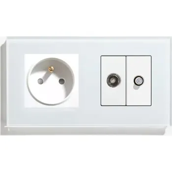 Elektrická zásuvka Anténní zásuvka, elektrická nástěnná BSEED bílá