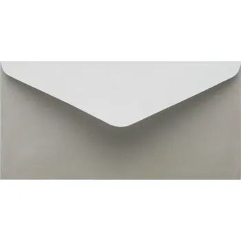 Obálka Metalická (perleťová) obálka stříbrná DL (110x220mm)