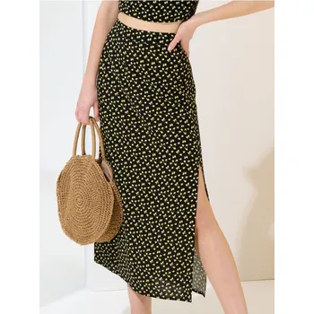 Dámská sukně Sinsay - Vzorovaná viskózová sukně - vícebarevná - 2289Z-MLC - 2289Z-MLC-L