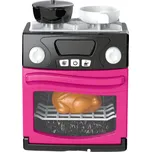 LEAN Toys 28140 Dětský sporák s troubou, světlo a zvuk, růžový