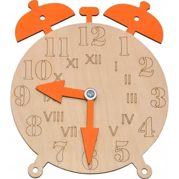 Hodiny EDUKAČNÍ HODINY S ŘÍMSKÝMI A ARABSKÝMI ČÍSLICEMI PRO SENZORICKOU TABULI + ŠROUBY