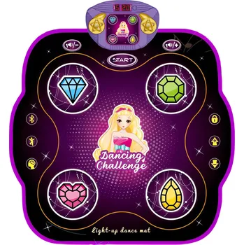 Hračka LEAN Toys 28733 Interaktivní hudební taneční podložka pro děti s Bluetooth, 9 úrovní