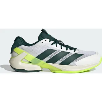 Pánské tenisky ADIDAS Boty Adizero Ubersonic 5 Tennis 46 BÍLÁ|ZELENÁ|ŽLUTÁ