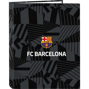Kroužkový pořadač BARCELONA FC Black Černá A4 (26,5 x 33 x 4 cm)