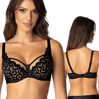 Podprsenka Podprsenka RÓŻA Saraja s částečnou výztuhou, ČERNÁ, vel. 75I