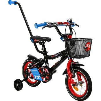 Dětské kolo DĚTSKÉ KOLO 12 PALCŮ MIRAVO HLINÍKOVÉ KOLO PRO CHLAPCE VODICÍ TYČ +