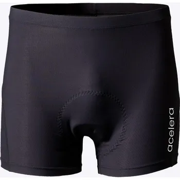 Cyklistické kalhoty ACELERA Cyklistické kalhoty se semišem - Cyklistické spodní prádlo - Cyklistické šortky XL ČERNÁ
