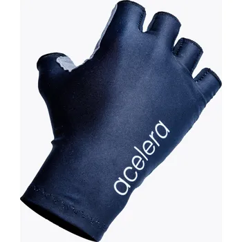 Cyklistické rukavice ACELERA Cyklistické rukavice bez konečků prstů s gelovým polstrováním Acelera S ČERNÁ