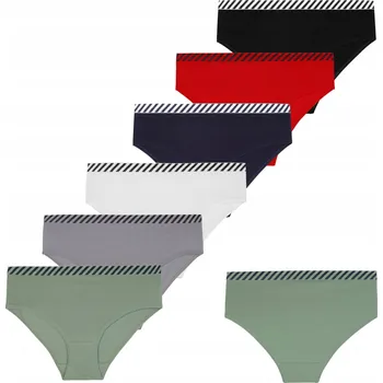 Dámské spodní prádlo SADA BAREVNÝCH KALHOTKY DÁMSKÝCH KLASICKÝCH KALHOTEK BAVLNA MORAJ 6-PAK M