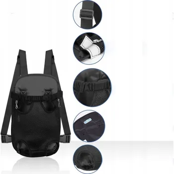 přepravka pro zvíře Batoh na přepravka psa nebo kočky vel. M lehký, oboustranný