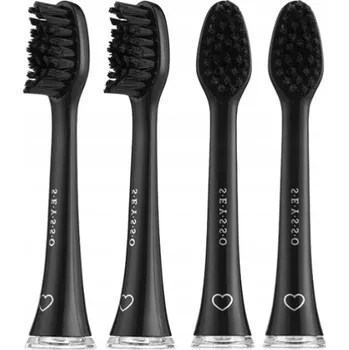 Náhradní hlavice k elektrickému kartáčku Profesionální karbonové Hlavice pro sonický zubní kartáček SEYSSO , 4 ks