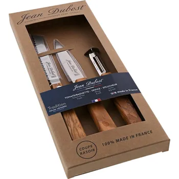 JEAN DUBOST L''elysee 3 ks – sada nerezových kuchyňských nožů s škrabkou