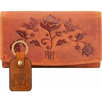 Peněženka Paolo Peruzzi kožená peněženka oranžová - dámská