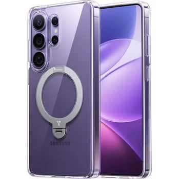 Pouzdro na mobilní telefon Torras Ostand Spin series pro Samsung Galaxy S26 Ultraprůhledný