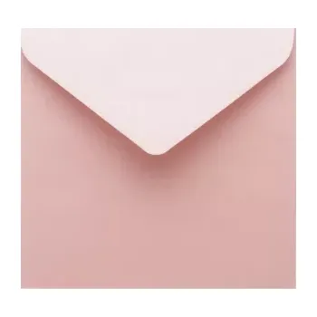 Obálka Metalická (perleťová) obálka růžová 155x155mm