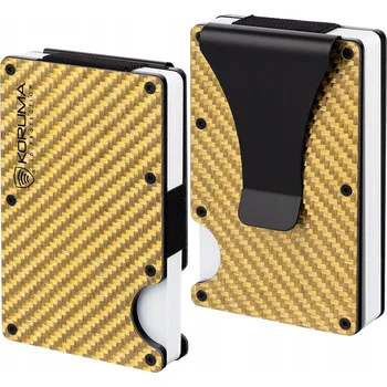 Peněženka Koruma hliníková peněženka zlatá - unisex