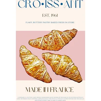 Plakát Plakát, Obraz - Flaky French Delight, Nazma Khokhar