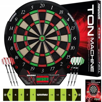 Terč na šipky WINMAU Elektronický terč na šipky Soft Tip, sada 90+ her, pro 8 hráčů
