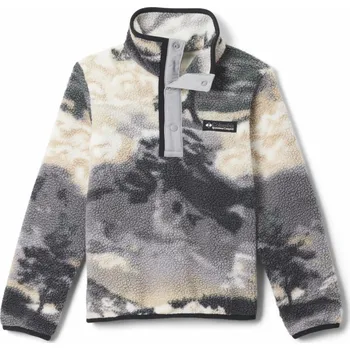 Dívčí mikina Columbia Helvetia II Printed Half Snap Fleece J 2097071011 - shark dreaming/columbia grey XXS