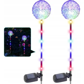 Venkovní osvětlení LAMPY SOLARNE OGRODOWE LED KWIATY 71CM 2KS IP65 SVĚTELNÝ SENZOR