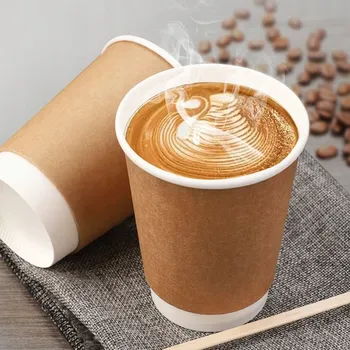 Jednorázové nádobí Papírový kelímek Coffee 4 You 250 ml černý 100 ks