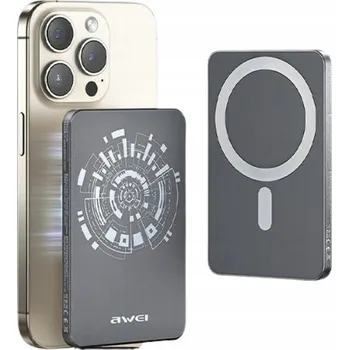 Powerbanka Powerbank AWEI 5000 mAh šedý