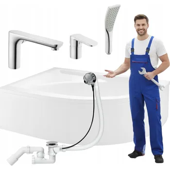 Vana ROHOVÁ VANA 170X110 S OBKLADEM LEVÁ, SIFON, VANOVÁ BATERIE LAMINART