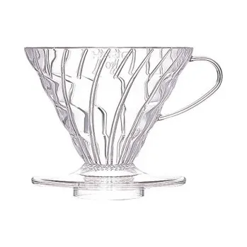Příprava kávy Dripper Hario V60-02 - plastový čirý