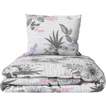 Povlečení Sada povlečení z KŮRY 160x200cm, Bavlna, vzor: Zimní Zahrada