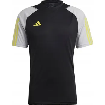 Pánské tričko Pánské tričko ADIDAS TIRO 23 COMPETITION JERSEY černo-šedé HU1295 vel. M