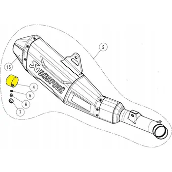 Výfuk pro motocykl Tlumič hluku Akrapovic Vložka z nerezové oceli Decibel Killer