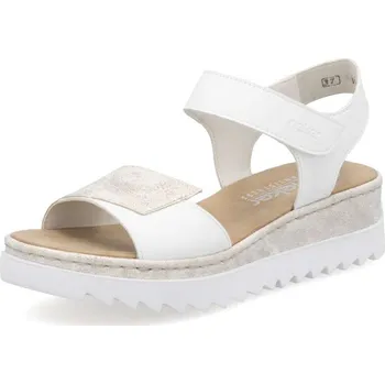 Dámská obuv Dámské sandály RIEKER V4476-80 bílá S6 38
