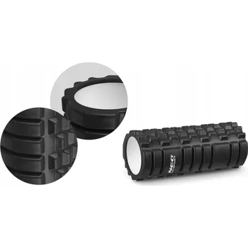 Pěnový válec Masážní válec s výstupky Neo-sport 33 cm x 14 cm černý