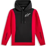 Mikina ignite hoodie, alpinestars (černá/červená, vel. m)