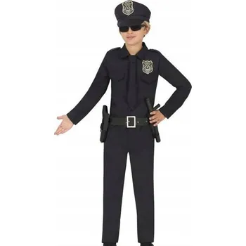 Karnevalový kostým KOSTÝM POLICISTA Z VELKÉHO MĚSTA STRÁŽCE ZÁKONA PŘEVLEK KARNEVAL 146