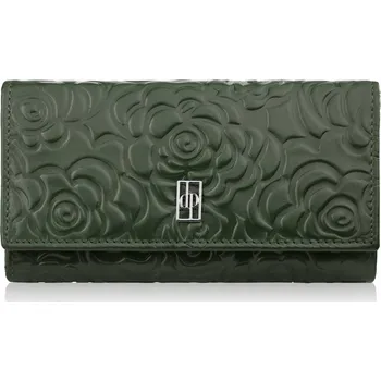Peněženka Paolo Peruzzi peněženka z pravé kůže zelená - dámská