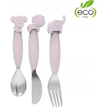 Obraz Příbory Bo Jungle silikonové + nerezová ocel růžové