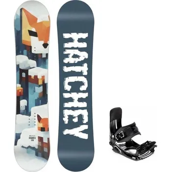 Zimní sport Dětský snowboard komplet Hatchey Rabies 24/25+ vázání Croxer MP180 Velikost: 130 cm, Velikost vázání: M/L