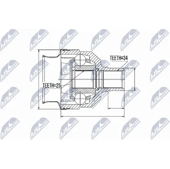 ABS Snímač, počet otáček kol AJS Parts HCA-CH-112