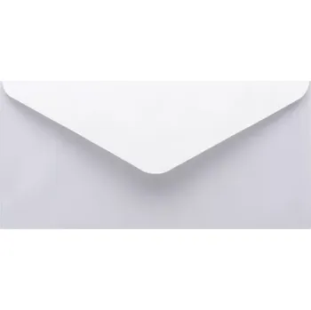 Obálka Metalická (perleťová) obálka bílá DL (110x220mm)