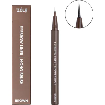 Tužka na obočí ZOLA Eyebrow Liner with mono brush – tužka na obočí Barva: Brown