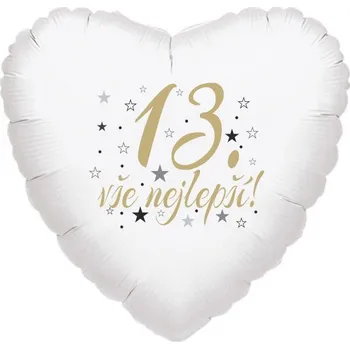 Balónek 13.narozeniny balónek srdce Balonky.cz b85054